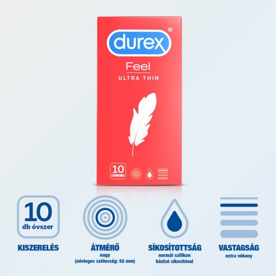 Durex Tundliks Uskumatult Õhuke - tõeliselt elutruu kondoom (10tk)