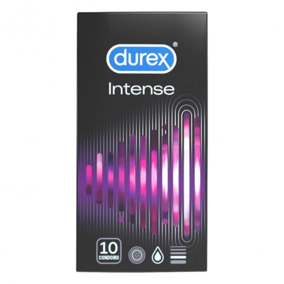 Durex Intense - ribatud ja täpiline kondoom (10 tk) 