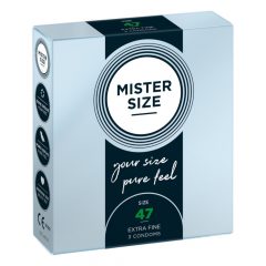 Mister Size õhuke kondoom - 47mm (3tk)
