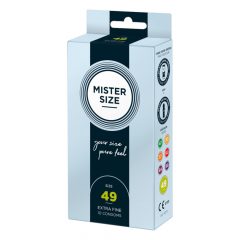 Mister Size õhuke kondoom - 49mm (10tk)