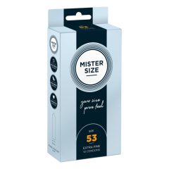 Mister Size õhuke kondoom - 53mm (10tk)