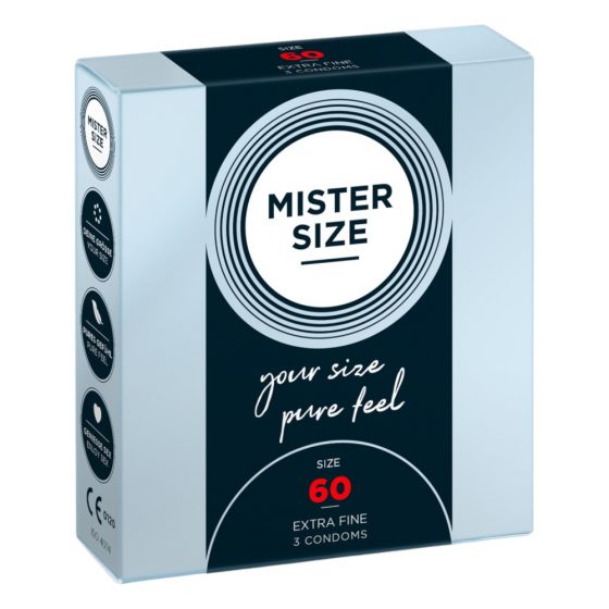 Mister Size õhuke kondoom - 60mm (3tk)