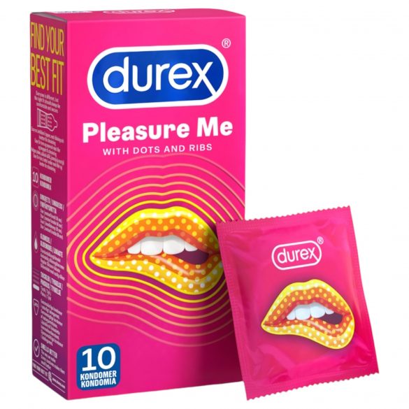 Durex Pleasure Me - soonilise-täpiline kondoom (10 tk)