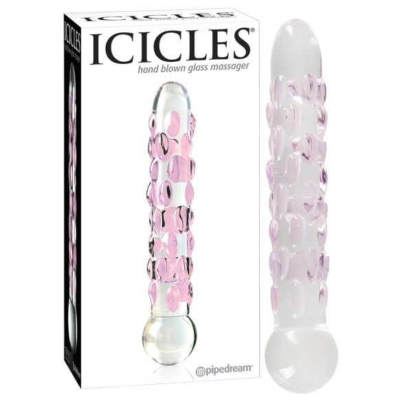 Icicles nr. 7 - helmestega klaasdildo 