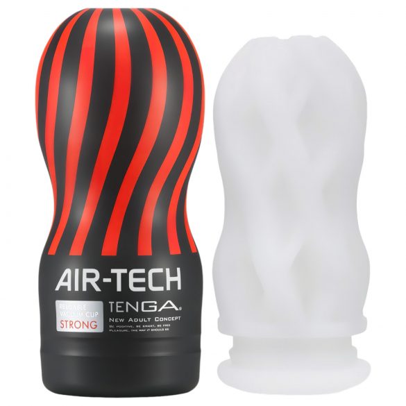 TENGA Air Tech Strong - korduvkasutatav masturbaator (valge)