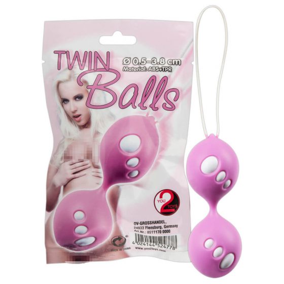 You2Toys - Twin Balls - geiša kuulikomplekt (roosa)