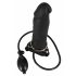 You2Toys - Täispuhutav Strap-On - õõnes, silikoonist dildo (must) 