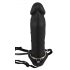 You2Toys - Täispuhutav Strap-On - õõnes silikoondildo (must)