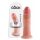 King Cock 9 - iminapaga realistlik dildo (23cm) - naturaalne 