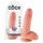 King Cock 7 munanditega dildo (18 cm) - naturaalne