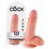 King Cock 7 munanditega dildo (18 cm) - naturaalne 