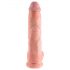 King Cock 10 munanditega suur dildo (25 cm) - naturaalne