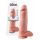 King Cock 12 munanditega suur dildo (30 cm) - naturaalne 