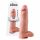 King Cock 12 munandiga suur dildo (30 cm) - naturaalne