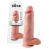 King Cock 12 munanditega suur dildo (30 cm) - naturaalne 