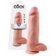 King Cock 12 munanditega suur dildo (30 cm) - naturaalne 