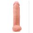 King Cock 12 munanditega suur dildo (30 cm) - naturaalne 