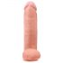 King Cock 12 munandiga suur dildo (30 cm) - naturaalne