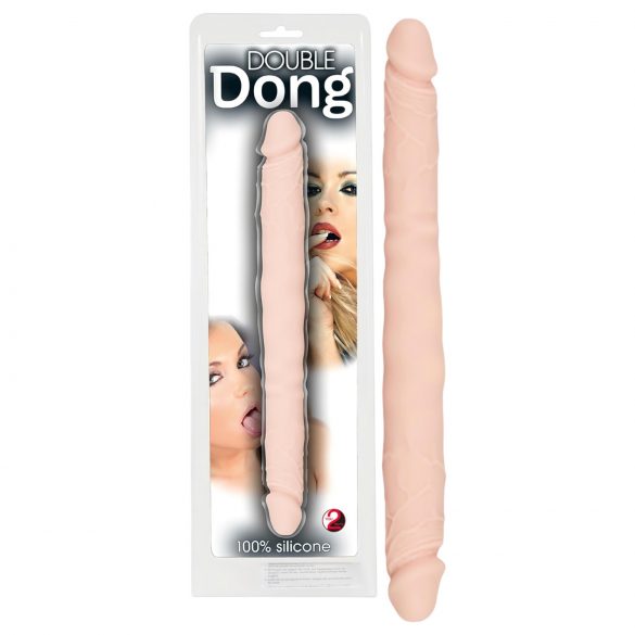 You2Toys - Double Dong - 100% silikoonist dildo (naturaalne)