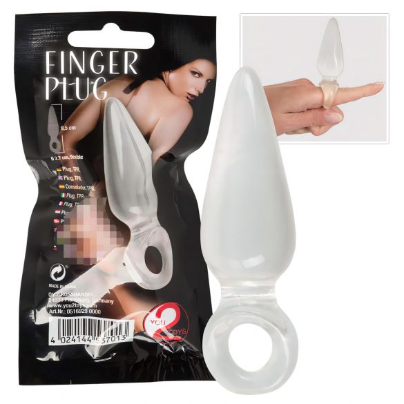 You2Toys - Finger Plug - anaalsõrme dildo (läbipaistev)