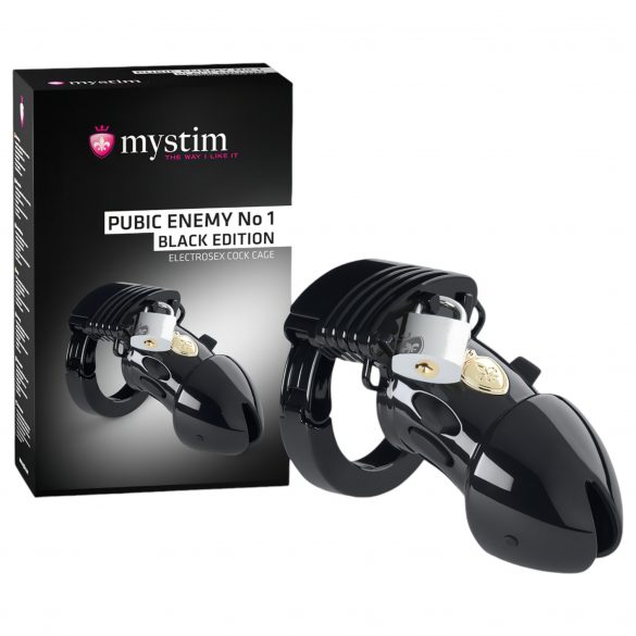 mystim Black Edition PUBIC ENEMY No 1 - elektro peenisepuur 