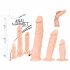 You2Toys - Anaaltreening - realistlik dildo komplekt - 3tk (naturaalne) 