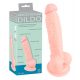 Meditsiiniline silikoon dildo (18cm) - naturaalne 