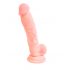 Meditsiiniline silikoon dildo (18cm) - naturaalne 