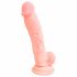 Meditsiiniline silikoon dildo (18cm) - naturaalne 