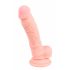 Meditsiiniline silikoon dildo (18cm) - naturaalne 