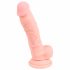 Meditsiiniline silikoon dildo (18cm) - naturaalne 