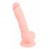 Meditsiiniline silikoon dildo (18cm) - naturaalne 