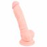 Meditsiiniline silikoon dildo (18cm) - naturaalne 