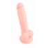 Meditsiiniline silikoon dildo (18cm) - naturaalne 