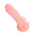 Meditsiiniline silikoon dildo (18cm) - naturaalne 