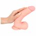 Medical - sirge meditsiiniline silikoonist dildo (20cm) - naturaalne 