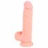 Medical - sirge meditsiiniline silikoonist dildo (20cm) - naturaalne 