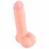 Medical - sirge meditsiiniline silikoonist dildo (20cm) - naturaalne 