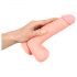 Meditsiiniline sirge dildo (20cm) - naturaalne