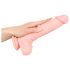 Meditsiiniline silikoonist dildo (24 cm) - naturaalne