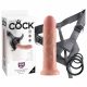 King Cock Strap-on 8 - rihmaga kinnitatav dildo - naturaalne 