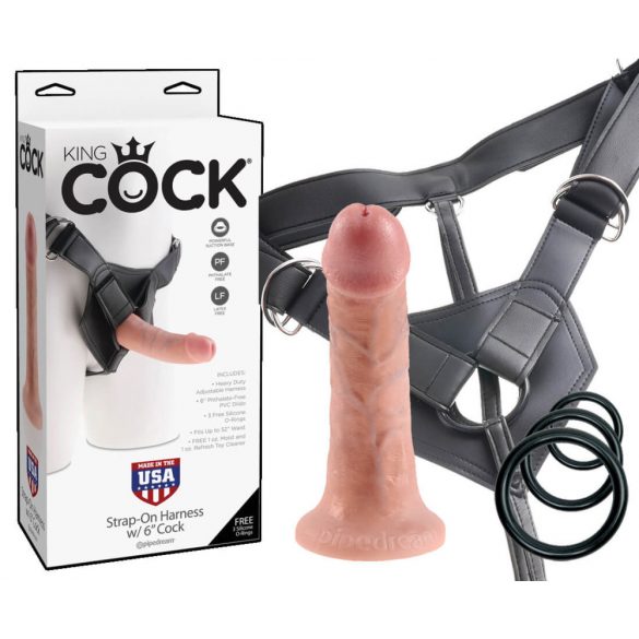 King Cock Strap-on 6 - peenisvöö - naturaalne 