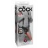 King Cock Strap-on 12 - hollow, harness-attachable dildo (30cm)