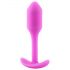 b-vibe Snug Plug 1 - anaaltapp sisemise raskusega (55g) - roosa