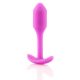 b-vibe Snug Plug 1 - anaaltapp sisemiste raskustega (55g) - roosa 