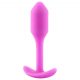 b-vibe Snug Plug 1 - anaaltapp sisemiste raskustega (55g) - roosa 