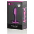 b-vibe Snug Plug 1 - anaaltapp sisemise raskusega (55g) - roosa