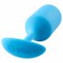 b-vibe Snug Plug 3 - topeltkuuliga anaal dildo (180g) - sinine 