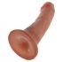 King Cock 6 dildō (15 cm) - pruun 