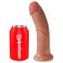 King Cock 8 dildo (20 cm) - tume looduslik